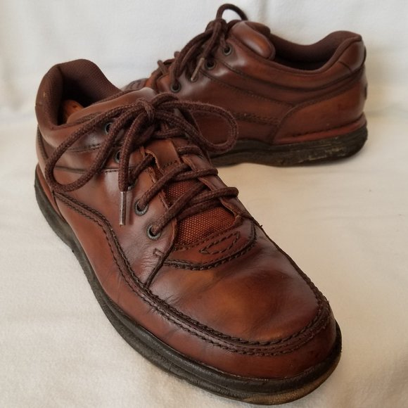 rockport brown casual shoes